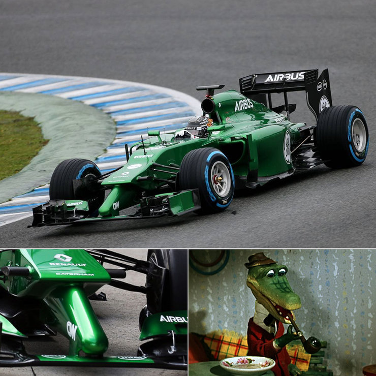 Caterham F1 Team. Фото болида Формулы-1