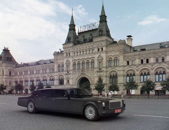 Президентский лимузин. Правительственный автомобиль. ЗИЛ для президента.  фото. картинка