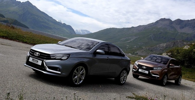 Lada XRay  Vesta. 