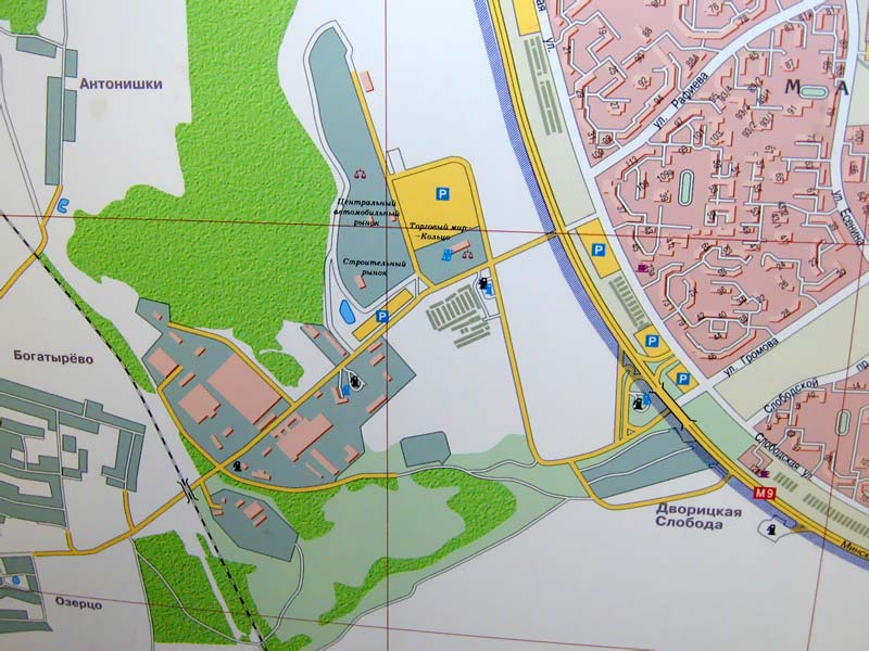 Схема проезда на центральный авторынок Малиновка. Фото. Картинка
