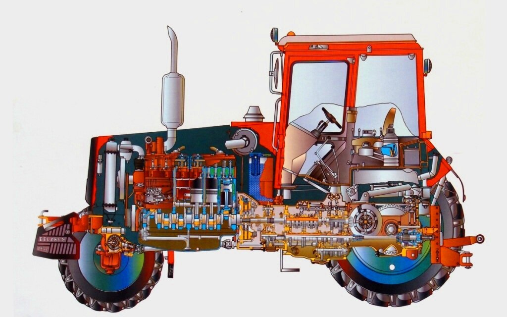 Так устроен трактор МТЗ Беларус-1221  Фотографии. Картинка
