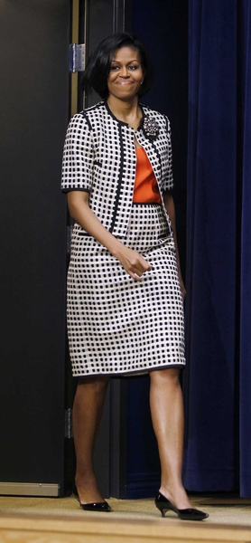 Мишель Обама — поклонница делового стиля одежды  Фото. Картинка. Фотография