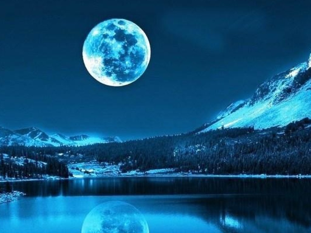 Как выглядит голубая луна. Когда бывает голубая луна.. фото