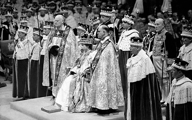 Коронация Королевы Елизаветы. 2 июня 1953 года. Фото. Картинка. Портрет. 