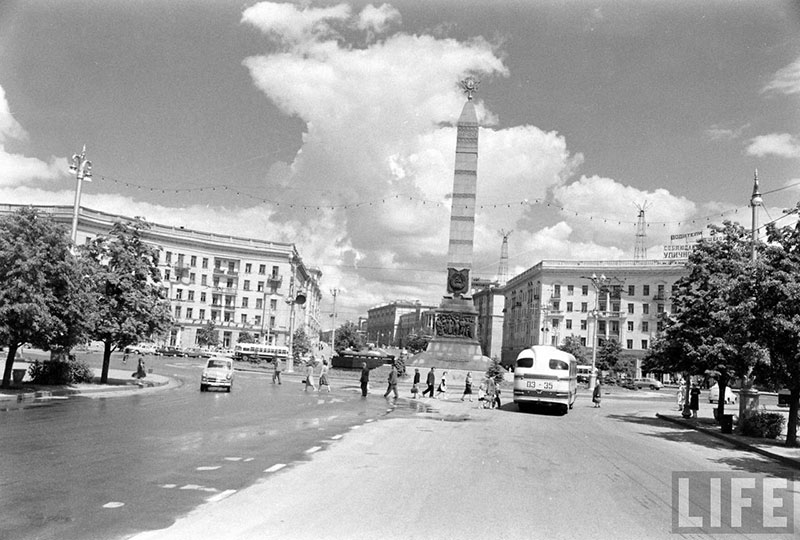 Виды Минска 60-х годов Площаль Победы