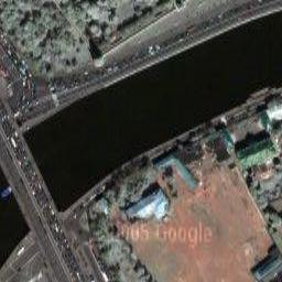 Большой кремлевский дворец на снимке из космоса.  Кремль. Москва. Фотография. 