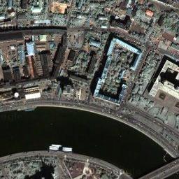 Фото Кутузовский проспект в Москве из космоса