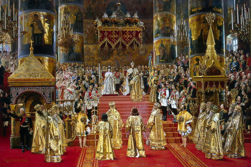 Коронация императора Александра III и императрицы Марии Федоровны. Фото. Картинка