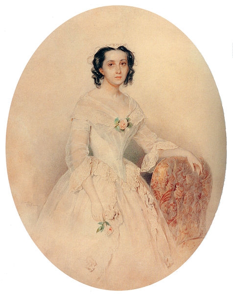 Екатерина Ивановна Менгден, ур. Бибикова (1821—1902), в 1 браке Оболенская. Фотография