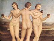 Три грации. Рафаэль (Раффаэлло Санти) 1505 г.