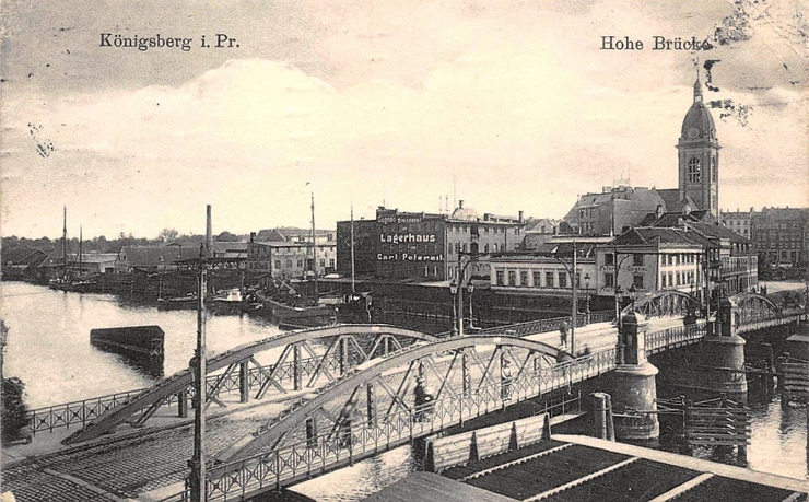 Мосты Кенигсберга. Высокий мост, 1916 год. фото