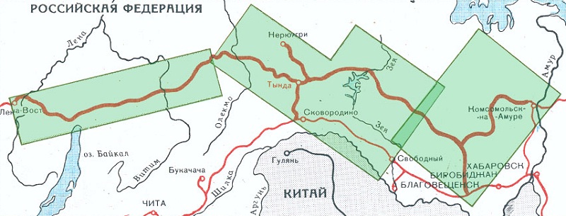 БАМ. Фотография БАМа. Карта Байкало-Амурской магистрали