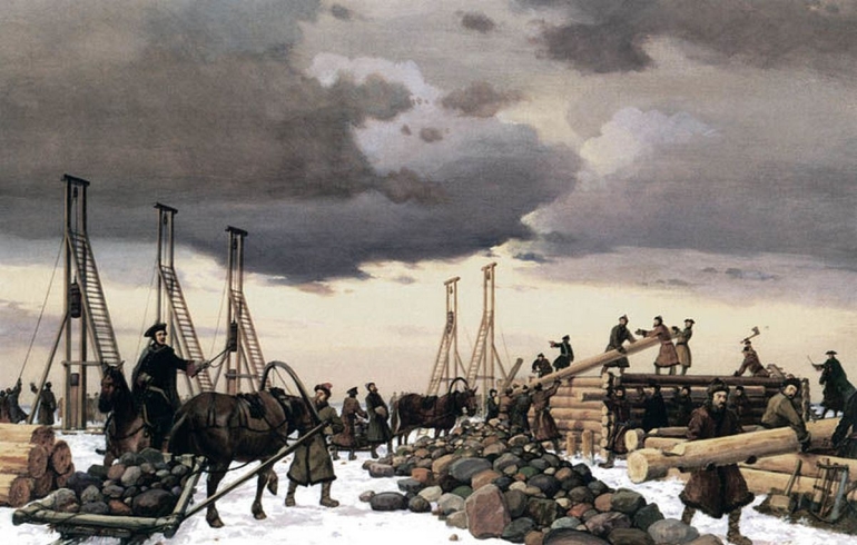 фото. Строительство Кроншлота, Крепость Кронштадт