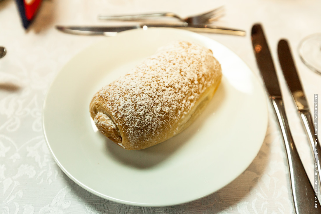 Штрудель с яблоками на теплоходе Н.А.Некрасов