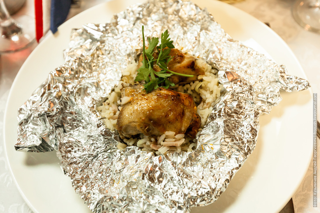 Курица в серебряном халатике на теплоходе Н.А.Некрасов