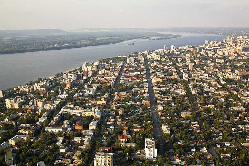 >Фотопанорама Самары. Вид на Самару со стороны Самарки фото