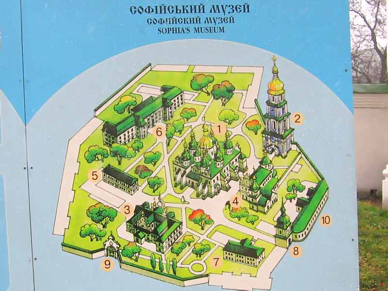 План-схема Софийского музея. План-схема Софийского музея в Киеве ...